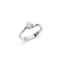 Anello Miluna Donna Solitario Di Diamanti in Oro bianco Diamante LID5180-030G7V